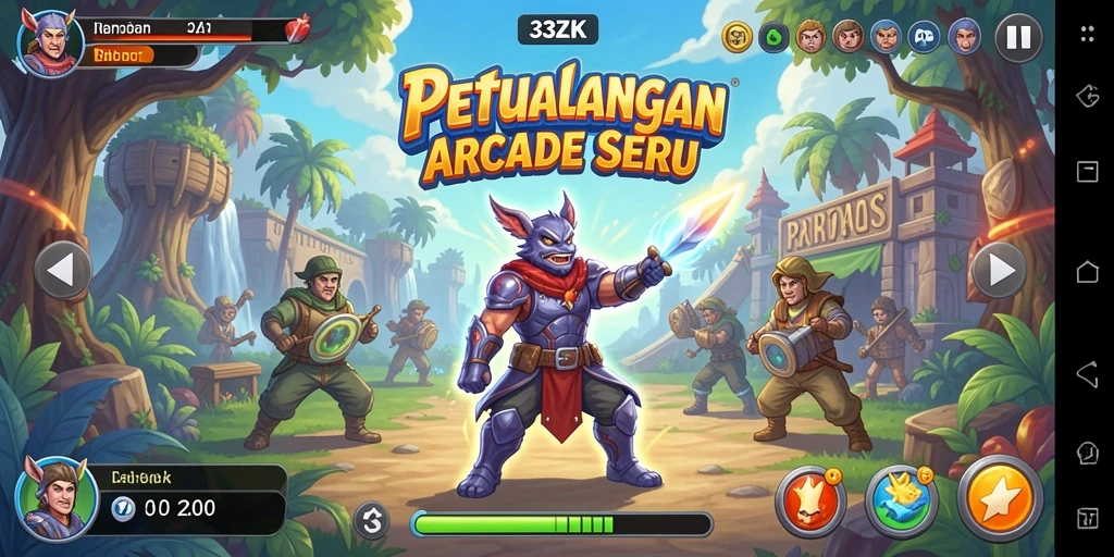 Gameplay penuh aksi dan rintangan seru di 33ZK.