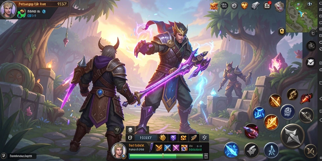 Tangkapan layar utama dari gameplay ARPG yang memikat di 93337.