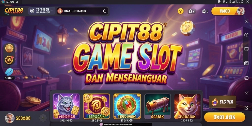 Tampilan gameplay Slot yang menarik dan penuh warna dari CIPIT88.