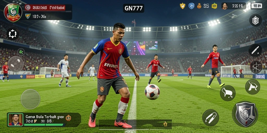Tampilan gameplay GN777 yang dinamis dan mendebarkan di lapangan.