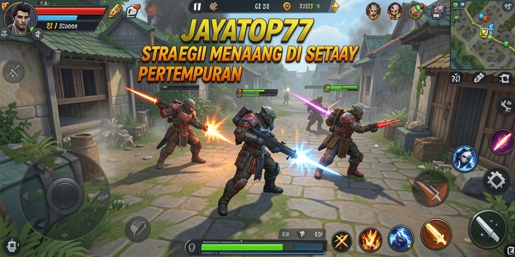 Tampilan seru gameplay JAYATOP77 dalam mode strategi.
