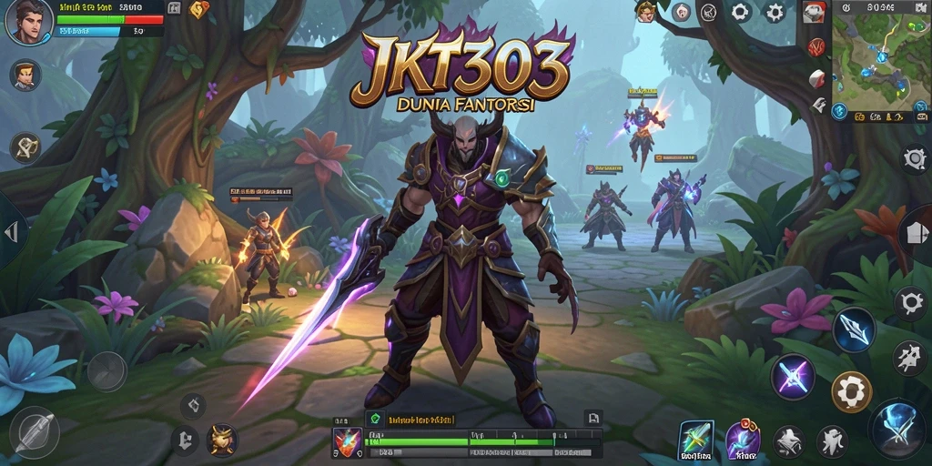 Screenshot gameplay menampilkan aksi seru di dunia fantasi JKT303.