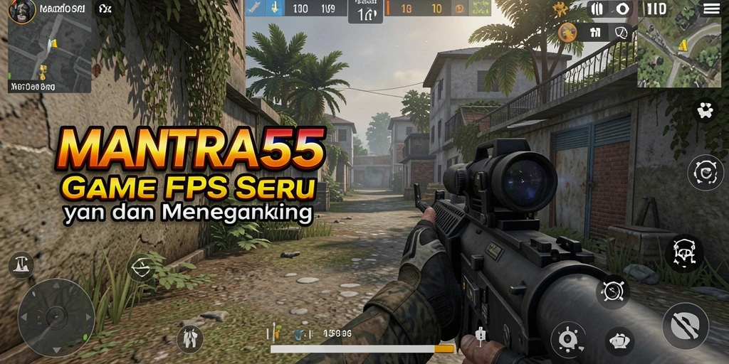 Gameplay seru dengan aksi tembak-menembak di MANTRA55.