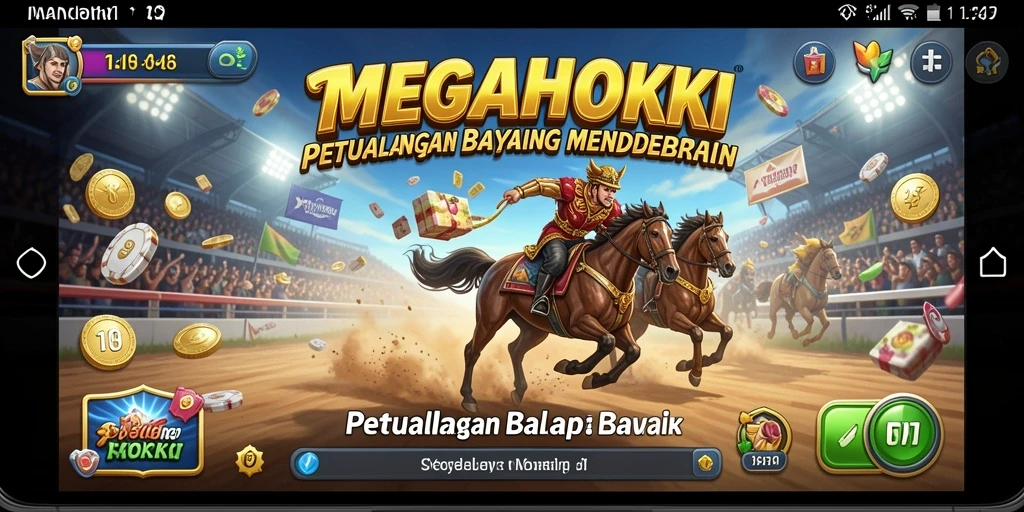 Tampilan penuh adrenalin saat balapan di MEGAHOKI.