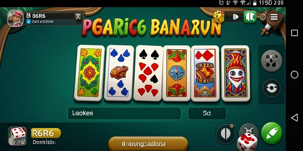 Tangkapan layar R6R6 menampilkan aksi permainan domino yang seru.