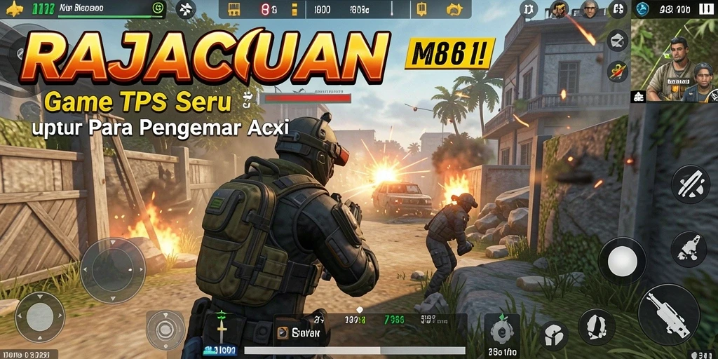 Tampilan gameplay menarik dari RAJACUAN dengan aksi TPS yang mendebarkan.