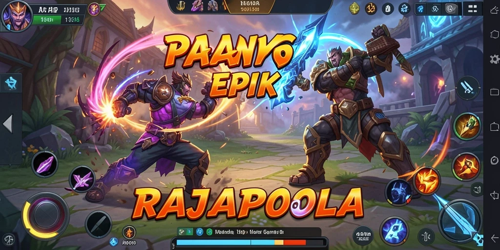 Tangkapan layar gameplay <strong>RAJAPOLA</strong> dengan aksi pertarungan yang intens.