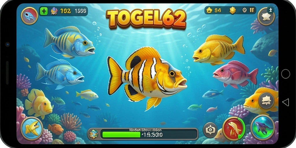 Screenshot menampilkan gameplay Tembak Ikan yang seru dan menantang.